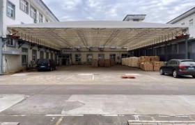 华南沿海膜结构适配：墨顿贸易电动推拉棚抗风防腐实践